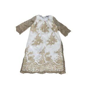 Chasing Fireflies Gold Lace Dress